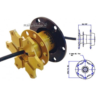 Mozzo Staccavolante GRUPPO N/TUNING CAR 8 Pin Elet