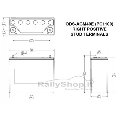 Batteria Odyssey Extreme 40  (ODS-AGM40E - PC1100)