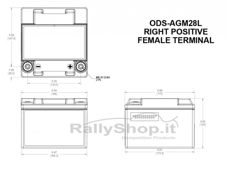 Batteria Odyssey Extreme 35 ( ODS-AGM28L - PC925 )-PC925-ODS-AGM28L