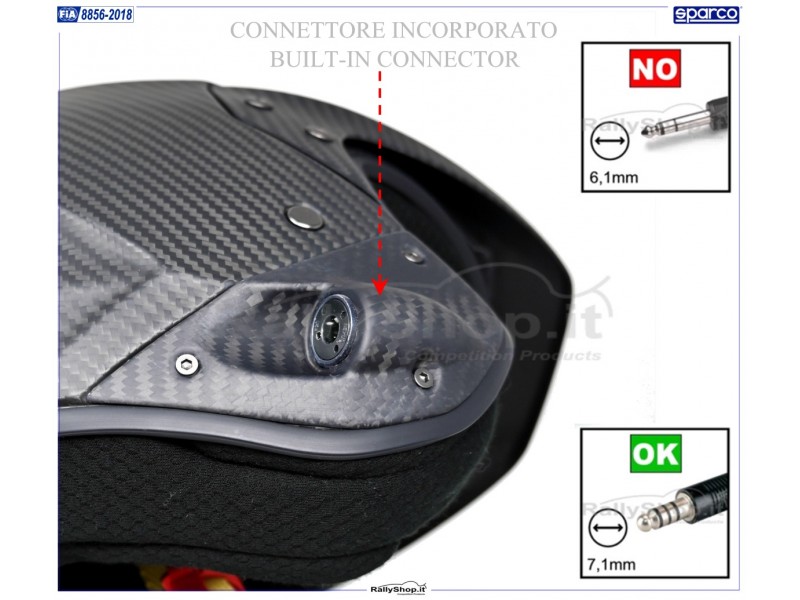 Casco Sparco FLUX RJ-i CARBON 8859-2024 ( con interfono )-BRH0001B0