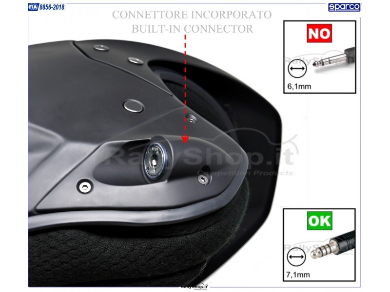 Casco Sparco FLUX RJ-i 8859-2024 ( con interfono )-BRH0005B0