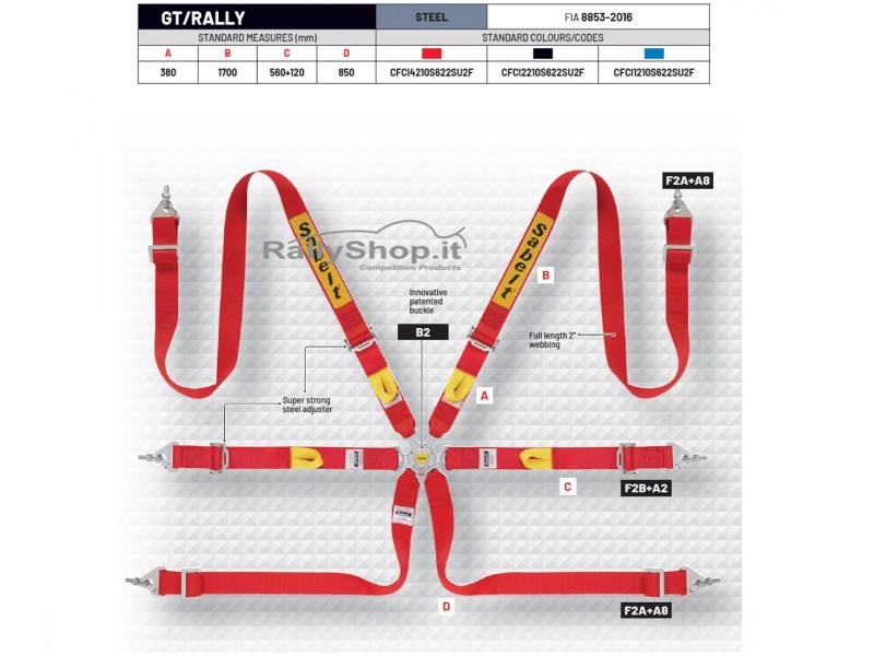 Cintura Sabelt STEEL RALLY-CFCI4210S622SU2F