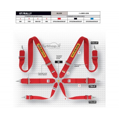 Cintura Sabelt SILVER Rally 3x3