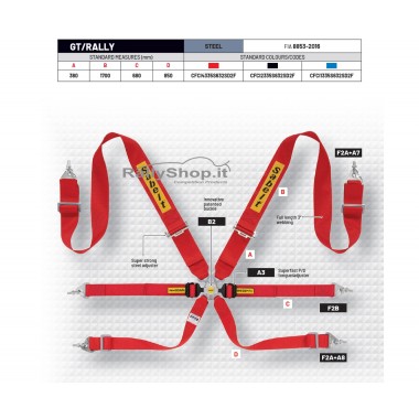 Cintura Sabelt STEEL Rally 3x2