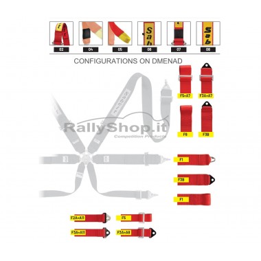 Cintura Sabelt STEEL Rally 3x3