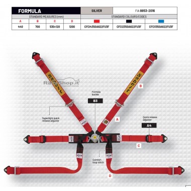 Cintura Sabelt SILVER Formula