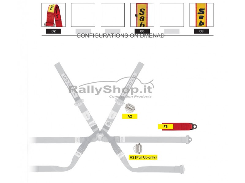 Cintura Sabelt GOLD Superformula 6p