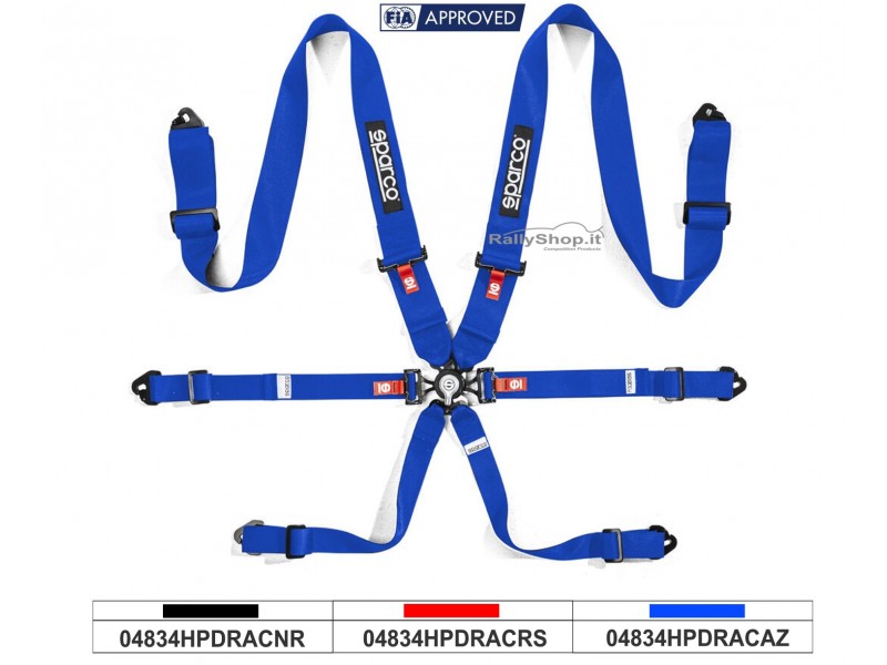 Cintura Sparco Competition H-3 STEEL-04834HPDRAC