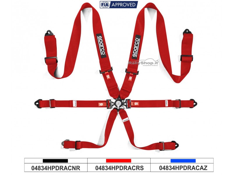 Cintura Sparco Competition H-3 STEEL-04834HPDRAC