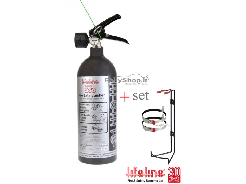 ESTINTORE BRANDEGGIABILE ZERO 360 1 kg. HAND HELD Lifeline-207-101-001