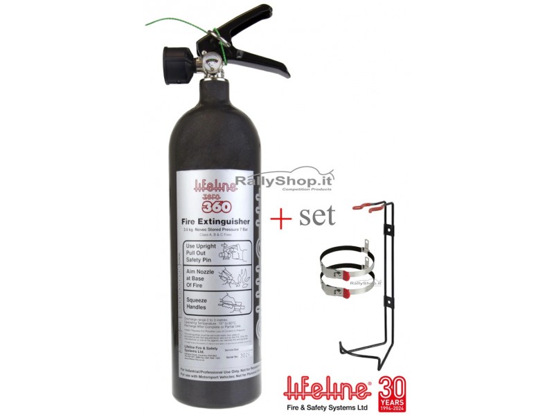 ESTINTORE BRANDEGGIABILE ZERO 360 3 kg.HAND HELD Lifeline-207-101-003