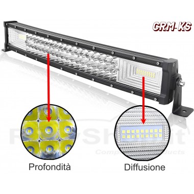 BARRA LED DOPPIA CURVATA (59 CM - 270 WATT - 16000