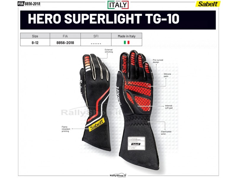 Guanti Sabelt Hero Superlight TG-10-RFTG10