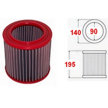 Filtro Aria sportivo BMC FB228/07 MITSUBISCI L200 - PAJERO - TOYOTA LAND  CRUISER - Pneuservice Italia