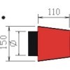 FILTRO ASPIRAZIONE DIRETTA: 100MM Ø ATTACCO / 0 °/ 150MM Ø BASE