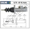 POMPA FRENO GIRLING (0.75 - Ø 19.1 MM) SENZA SERBATOIO