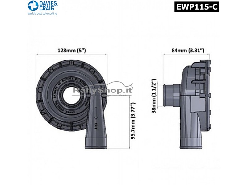 POMPA ACQUA ELETTRICA PLUS CON CONTROLLER (115 LITRI/MINUTO) EWP8030-EWP8030