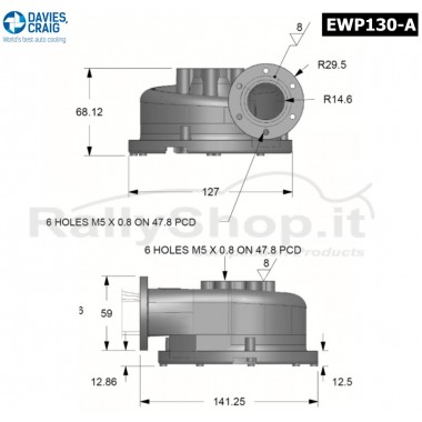 POMPA ACQUA ELETTRICA PLUS ALLUMINIO (130 LITRI/MINUTO) EWP8080