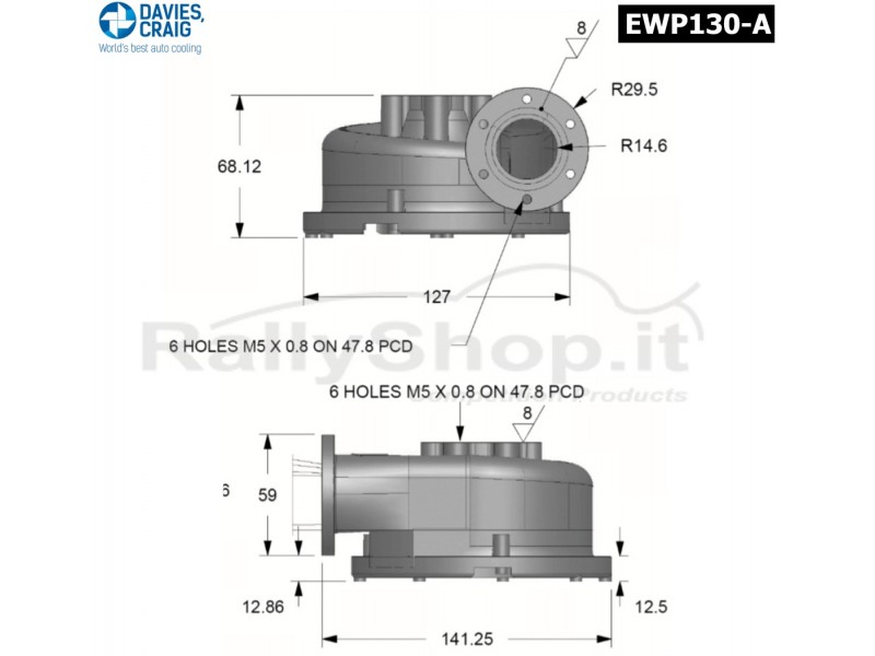 POMPA ACQUA ELETTRICA PLUS ALLUMINIO (130 LITRI/MINUTO) EWP8080-EWP8080