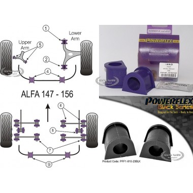 ALFA ROMEO 147 (00-10), 156 (97-07), GT (03-10) (KIT 2 PEZZI)