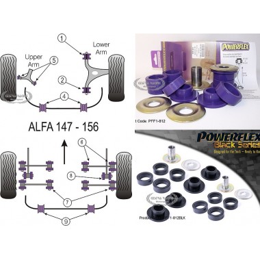 ALFA ROMEO 147 (00-10), 156 (97-07), GT (03-10) (KIT 2 PEZZI)