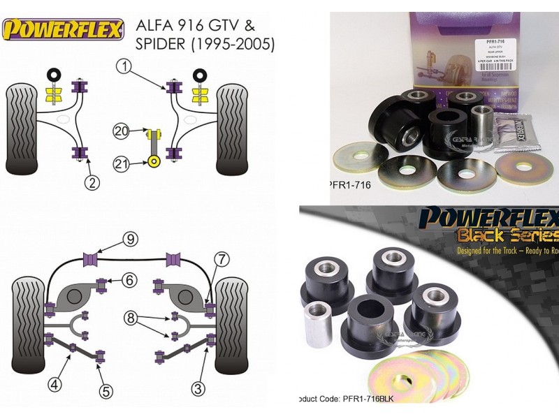 GTV & SPIDER 2.0 & V6, 916 (1995-2005) (KIT 4 PEZZI)