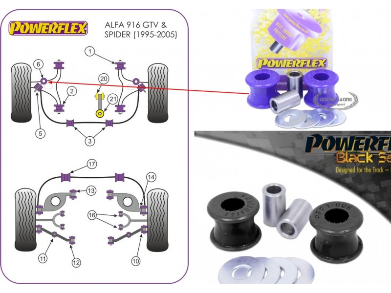 ALFA ROMEO GTV & SPIDER 2.0 & V6, 916 (1995-2005) (KIT 2 PEZZI)