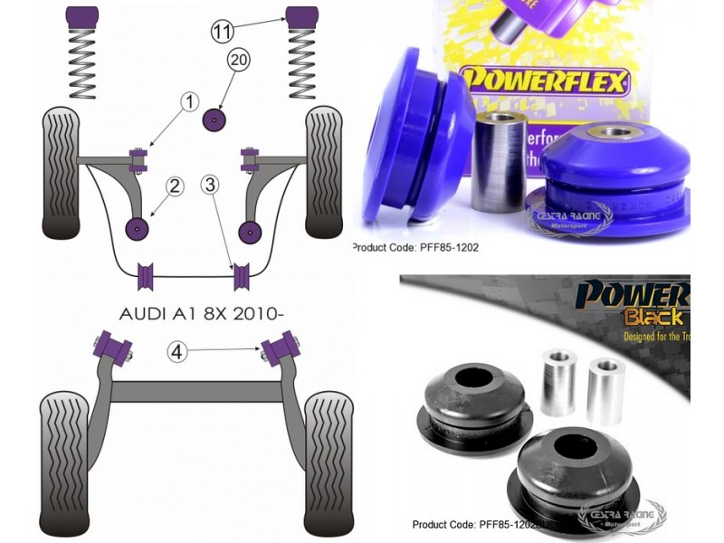 AUDI - A1 (8X) (2010-) 2WD / S1 (8X) 2014> (KIT 2 PEZZI)