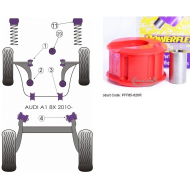 AUDI - A1 8X (2010-) (KIT 1 PEZZO)