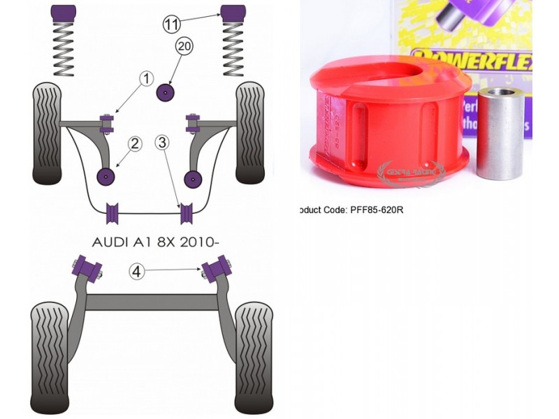 AUDI - A1 8X (2010-) (KIT 1 PEZZO)