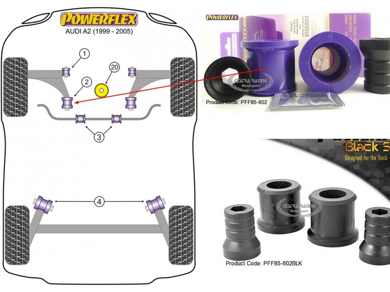 AUDI - A2 (8Z) (1999 - 2005) (KIT 2 PEZZI)