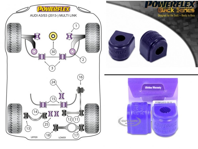 AUDI - A3 (8V) INCL. S3 (2013>) (KIT 2 PEZZI)