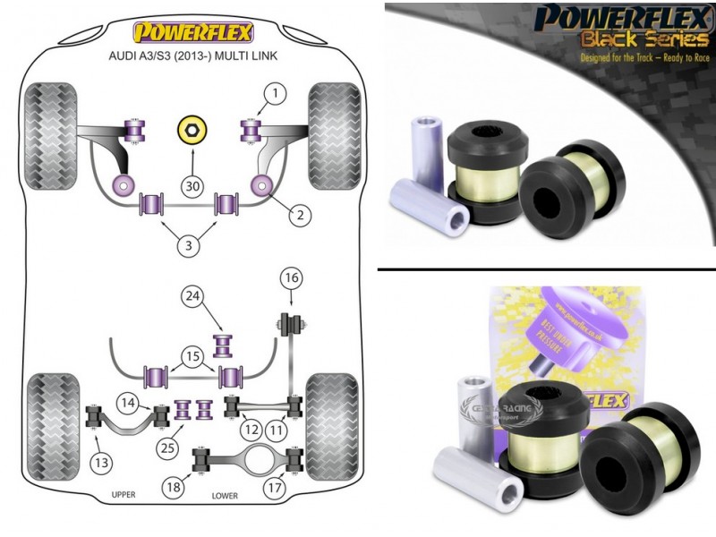 AUDI - A3 (8V) / S3 (8V) 2013> / RS3 (8V) 2015> (KIT 2 PEZZI)