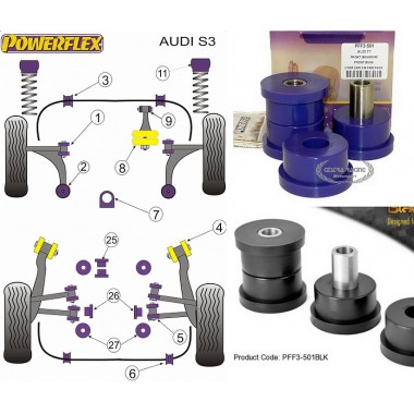 AUDI - S3 (8L) 4WD - A3 (8L) 2WD (99-03) (KIT 2 PE