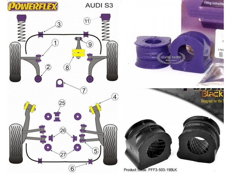 AUDI - S3 (8L) 4WD (99-03) (KIT 2 PEZZO)