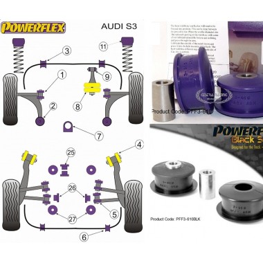 AUDI - S3 (8L) 4WD - A3 (8L) 2WD (99-03) (KIT 2 PE