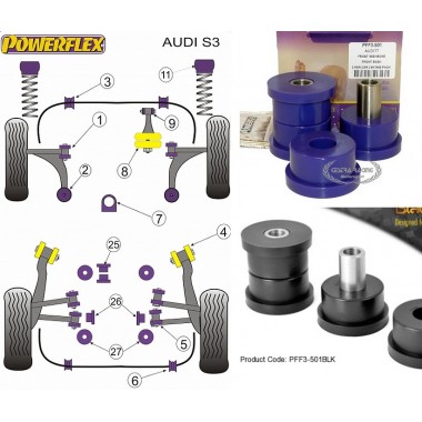 AUDI - S3 (8L) 4WD - A3 (8L) 2WD (99-03) (KIT 2 PE