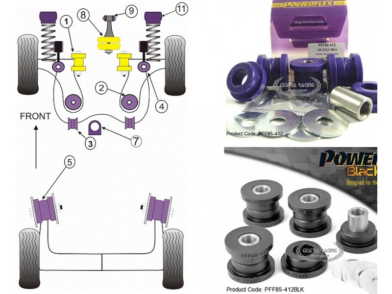 AUDI - A3 MK1 TYP 8L 2WD (1996-2003) (KIT 2 PEZZI)