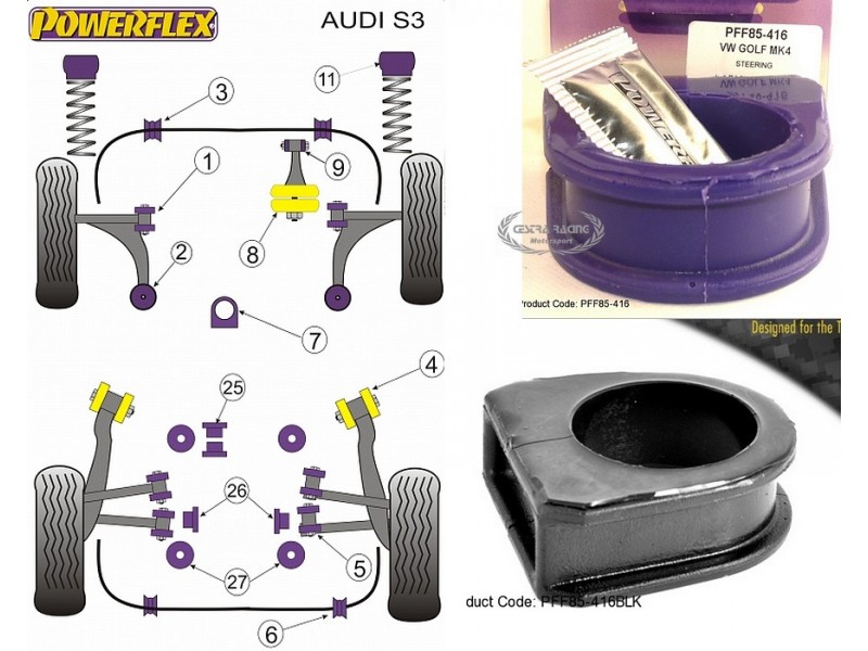 AUDI - S3 (8L) 4WD (99-03) (KIT 1 PEZZO)