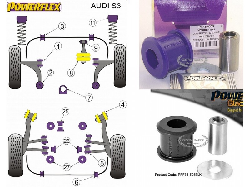 AUDI - S3 (8L) 4WD - A3 (8L) 2WD (99-03) (KIT 1 PEZZO)