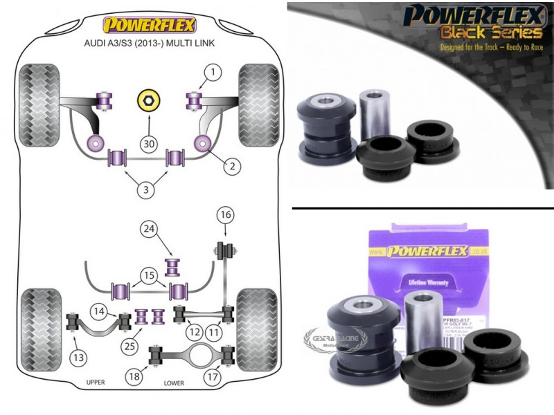 AUDI - A3 (8V) / S3 (8V) 2013> / RS3 (8V) 2015> (KIT 2 PEZZI)