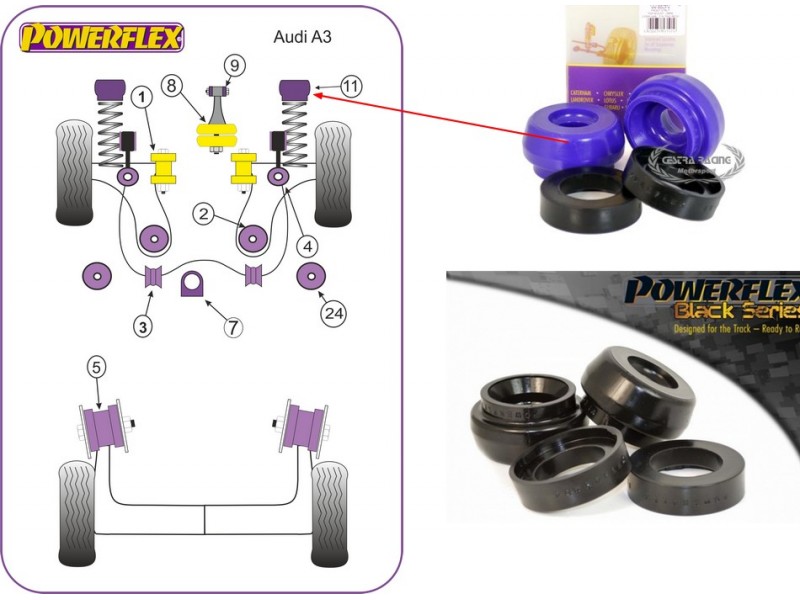 AUDI - S3 (8L) 4WD - A3 (8L) 2WD (99-03) (KIT 2 PEZZI)