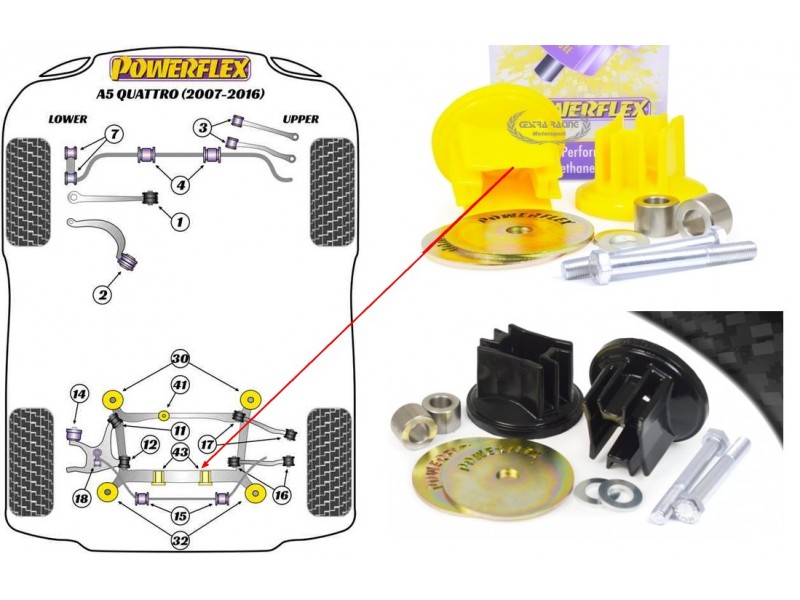 AUDI - A5 / S5 / RS5 (8T-8F-B8) 07>16 (KIT 2 PEZZI)