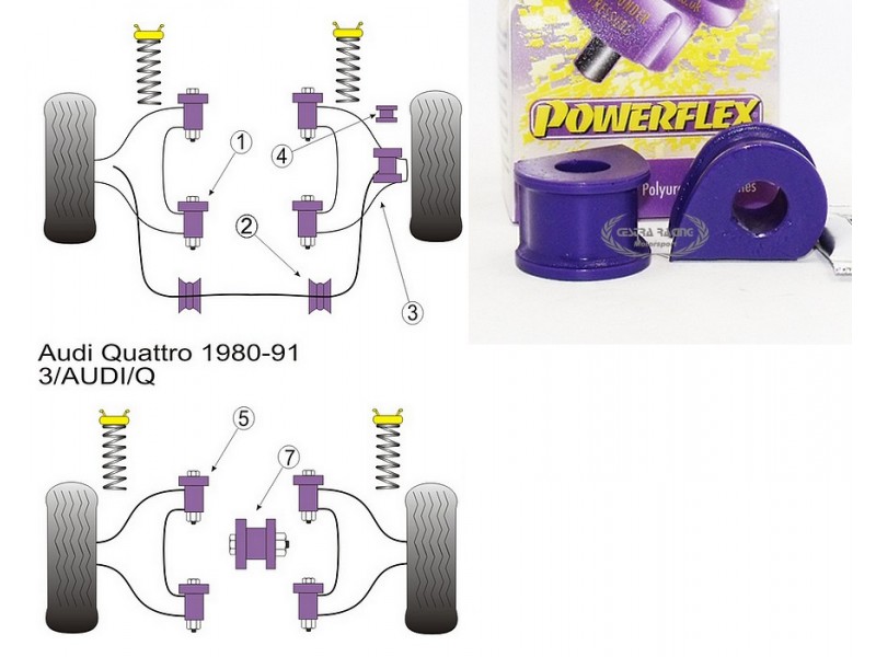 AUDI - QUATTRO (KIT 2 PEZZI)