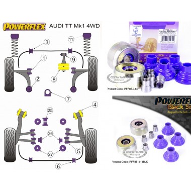 AUDI - TT Mk1 Type 8N (2WD-4WD) 1999>2006 (KIT 