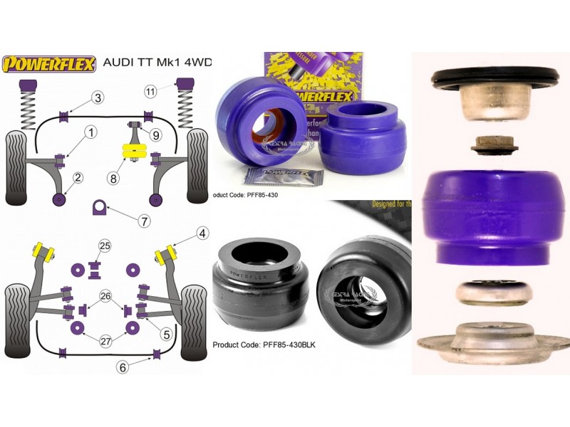 AUDI - TT Mk1 Type 8N (2WD-4WD) 1999>2006 (KIT 2 PEZZO)