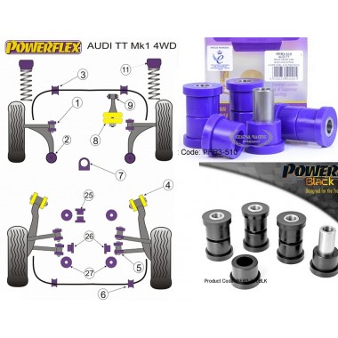 AUDI - TT Mk1 Type 8N 4WD 1999>2006 (KIT 4 PEZZ