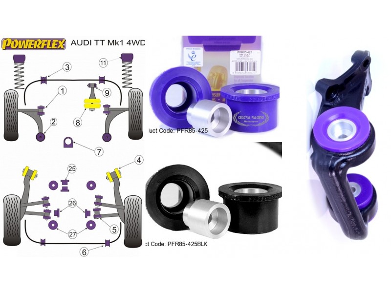 AUDI - TT Mk1 Type 8N 4WD 1999>2006 (KIT 2 PEZZO)