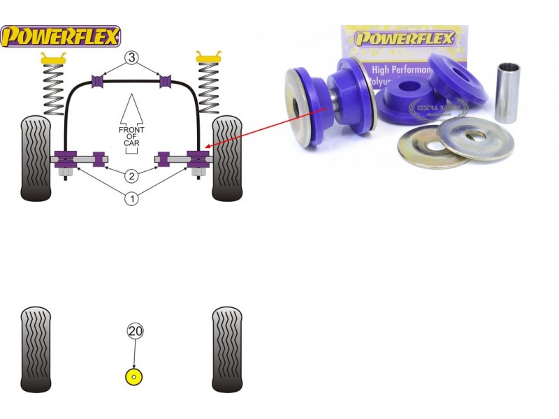 AUDI - V8 TYPE 44 & 4C 10/1988>11/1993 (KIT 2 PEZZI)