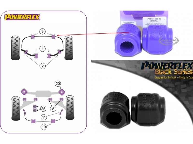 BMW - SERIE 3 - E21 (1975 - 1978) - 1978 - 1983 (KIT 2 PEZZI)